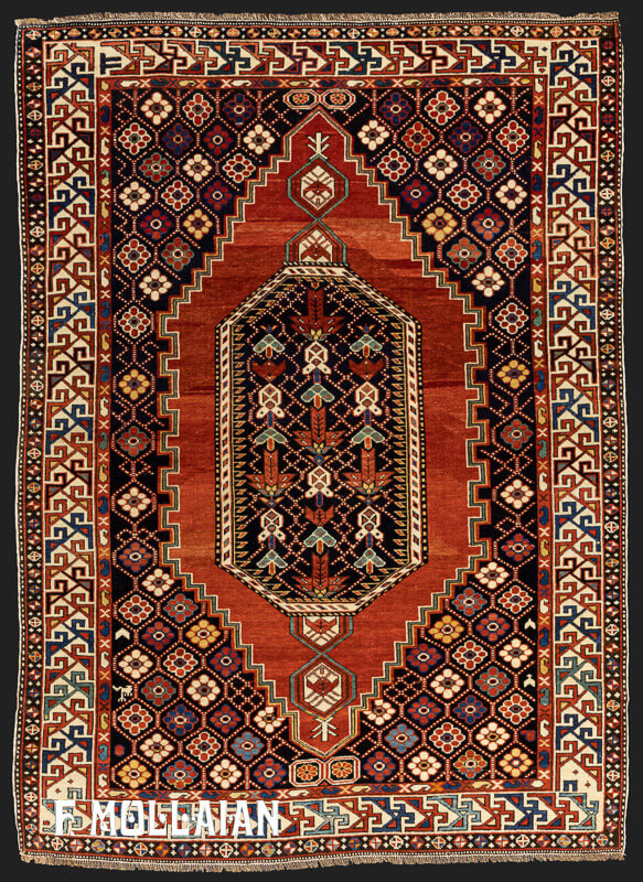 Antique Caucasian Small Shirvan Rug n°:43846785